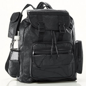 NWT Genuine Black Leather PatchWork BackPack